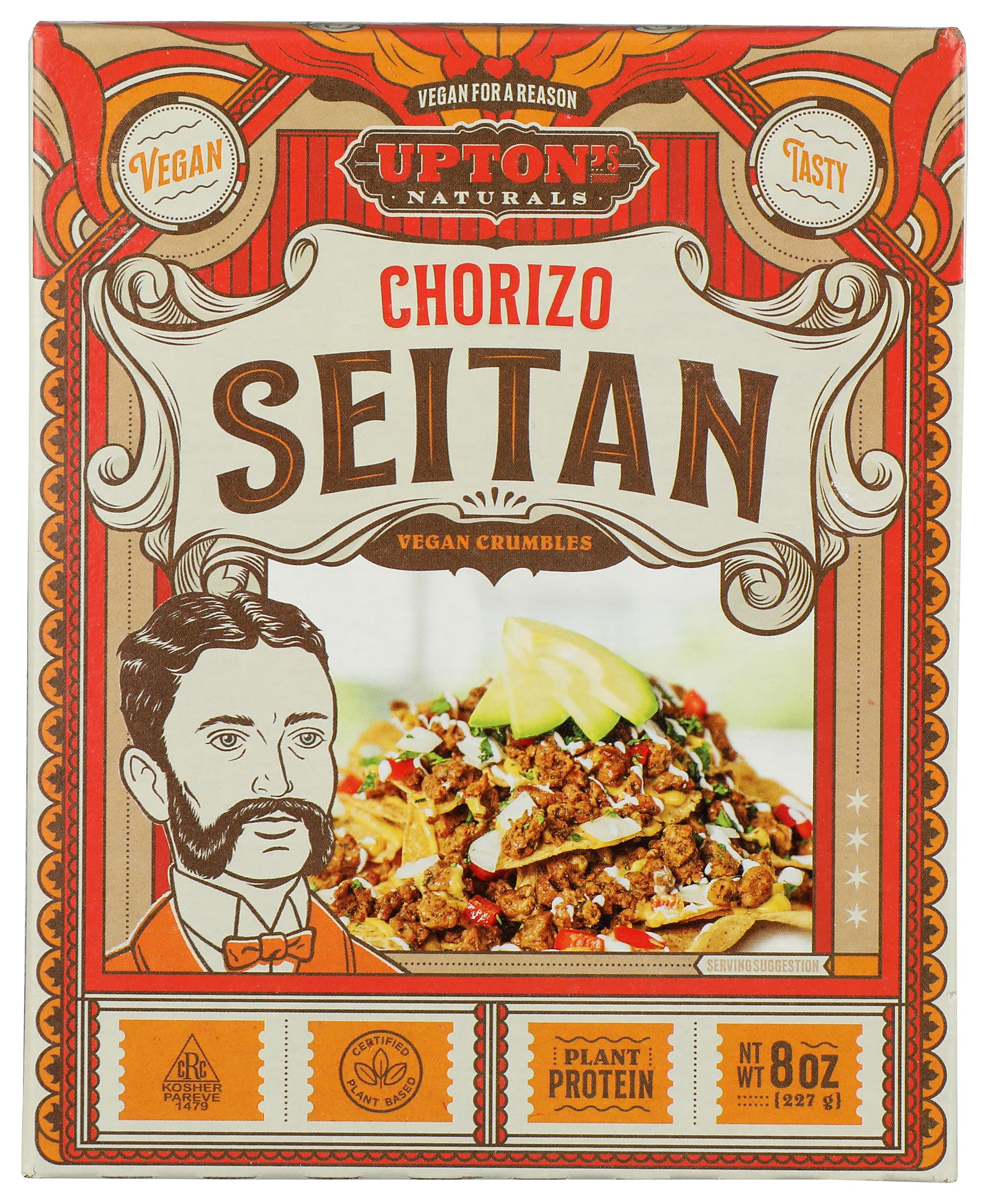 Algopix Similar Product 7 - Upton's Natural, Chorizo Seitan, 8 oz