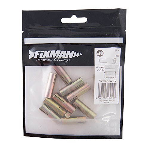 Algopix Similar Product 8 - Fixman 930726 Dropin Anchors 8mm Pack
