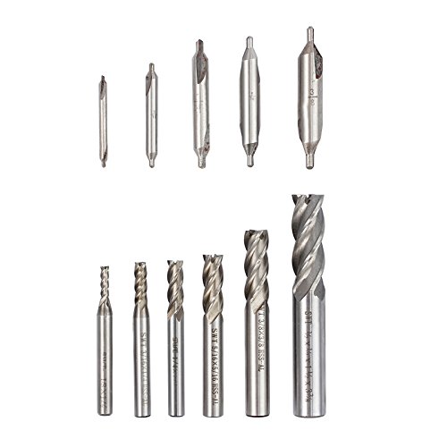 Algopix Similar Product 17 - Proster Center Drill Mill Cutter 5 Pcs