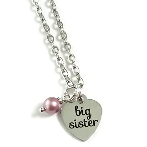 Algopix Similar Product 15 - Big Sister Necklace New Big Sister