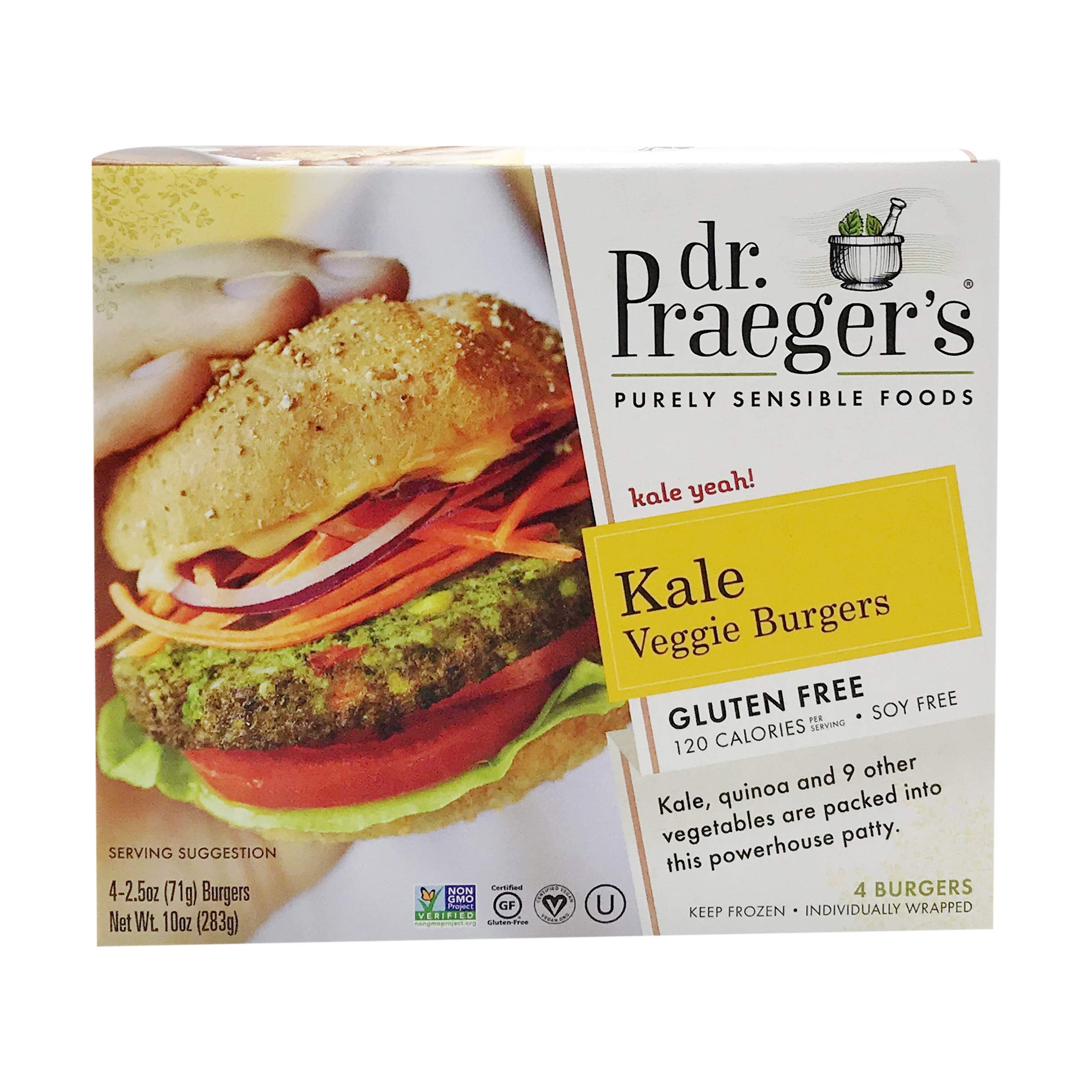 Algopix Similar Product 3 - Dr Praegers Veggie Burgers Kale 25