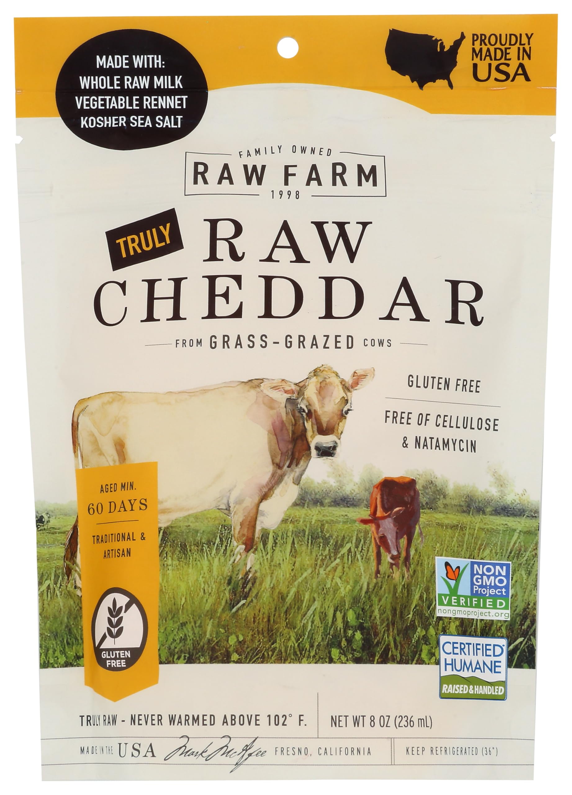 Algopix Similar Product 4 - ORGANIC PASTURE CHEESE-ORG-CHEDDAR-RAW