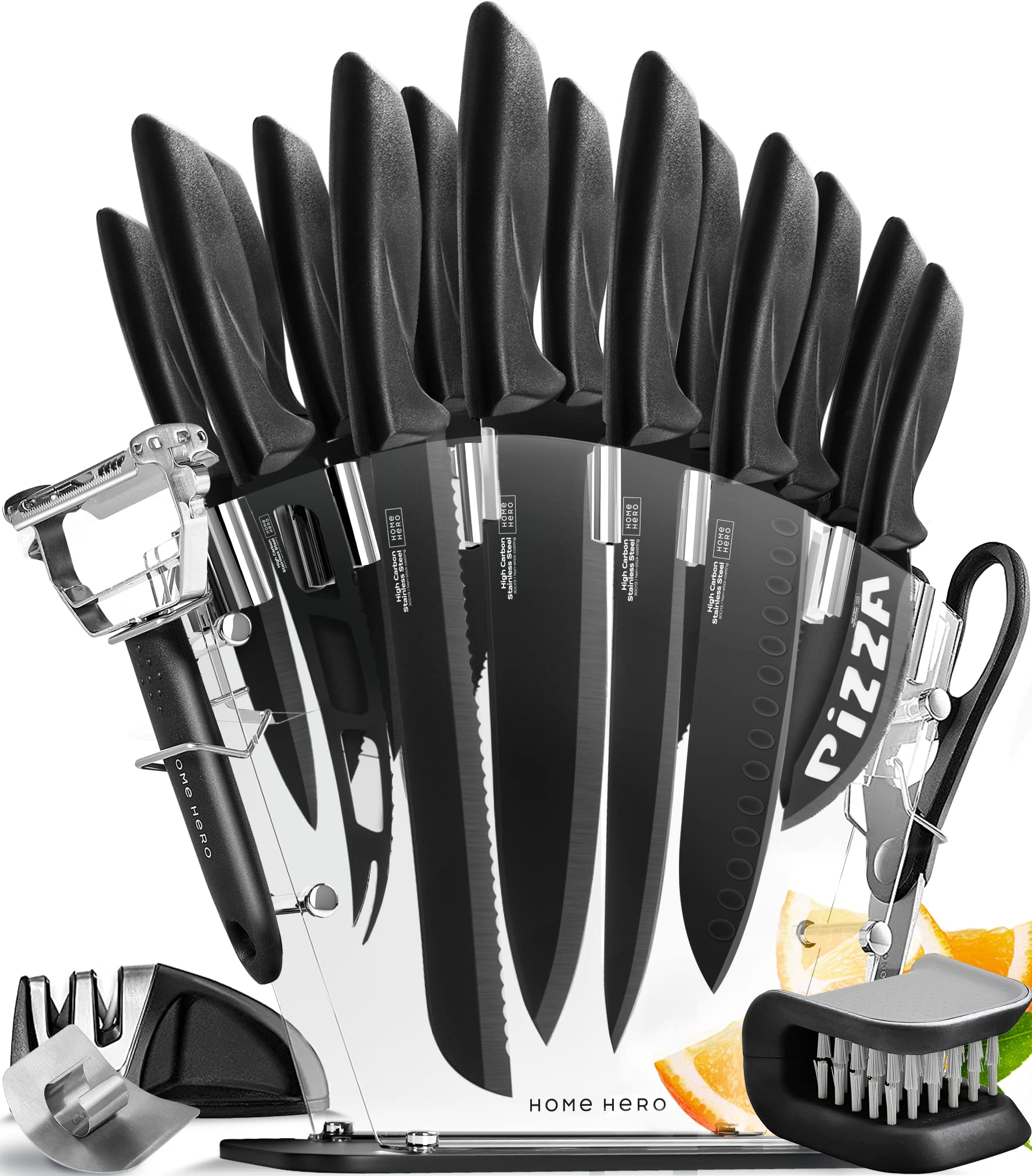 Algopix Similar Product 12 - Home Hero Kitchen Knife Set  High