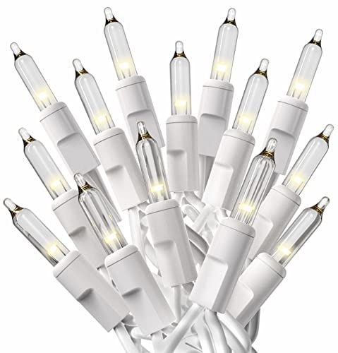Algopix Similar Product 12 - Prextex Christmas 100 Clear White Wire