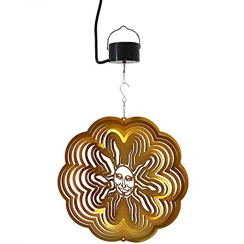 Algopix Similar Product 5 - Sunnydaze Reflective 3D Gold Sun