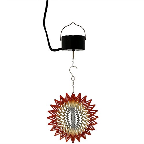 Algopix Similar Product 20 - Sunnydaze Decor 3D Whirligig Orange