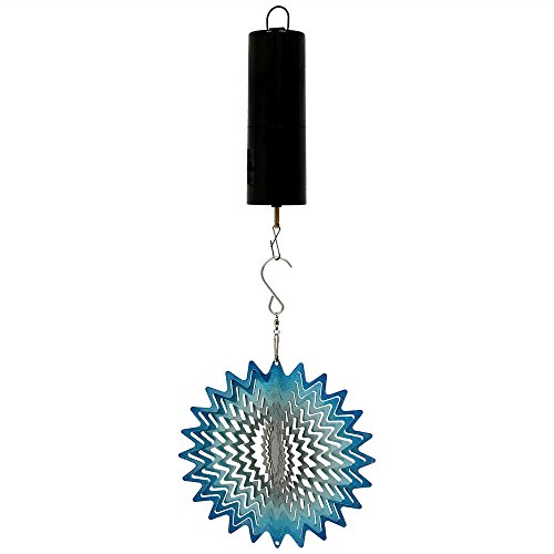Algopix Similar Product 10 - Sunnydaze 3D Whirligig Blue Star Wind