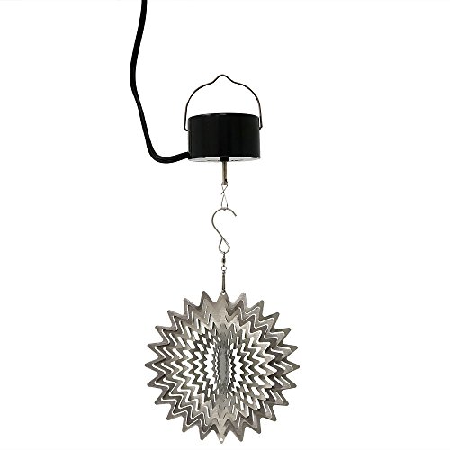 Algopix Similar Product 14 - Sunnydaze Decor 3D Whirligig Silver