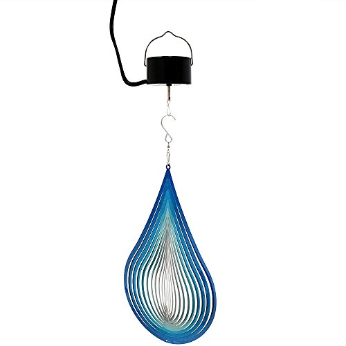 Algopix Similar Product 18 - Sunnydaze Waterdrop 3D Whirligig Wind