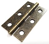 Algopix Similar Product 8 - Shutter Door Butt Hinge Antique Brass