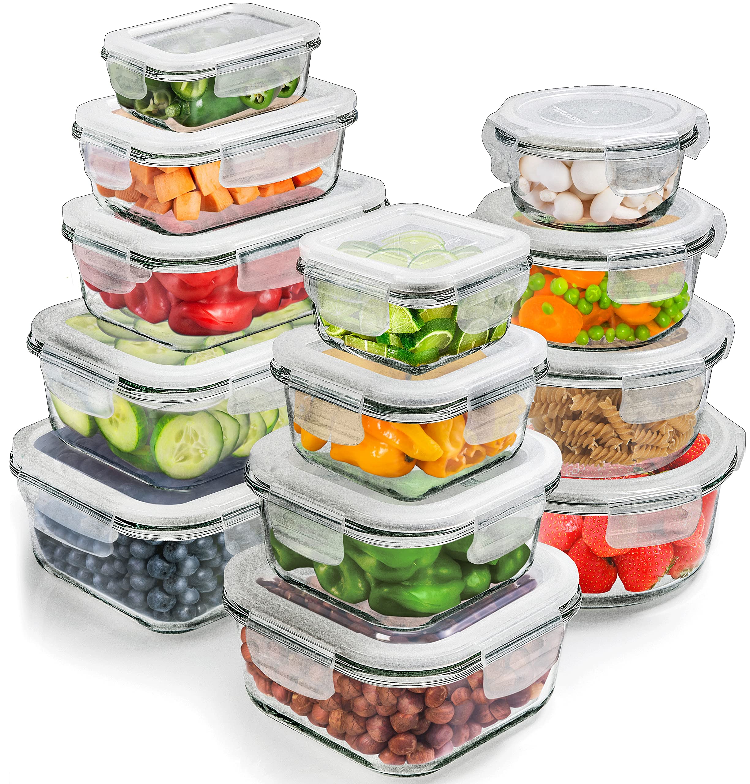 Algopix Similar Product 15 - PrepNaturals 13 Pack Glass Meal Prep