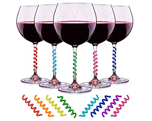 Algopix Similar Product 19 - Wine Glass Charms Set of 8 Silicone