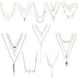 Algopix Similar Product 1 - TAMHOO Boho 10pcs Layered Necklace