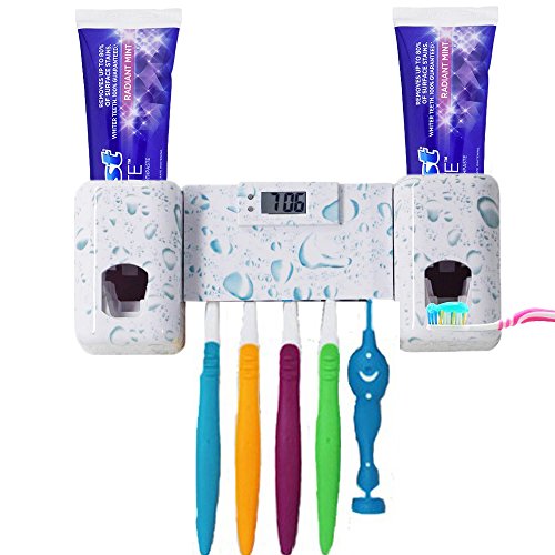 Algopix Similar Product 17 - Wekity Toothbrush Holder with Double