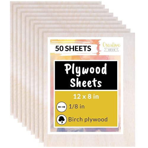 Algopix Similar Product 13 - Creative Deco 50 x Plywood Sheets  12
