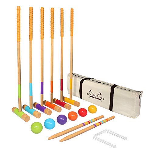 Algopix Similar Product 17 - GoSports Deluxe Croquet Set  Full Size