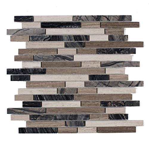 Algopix Similar Product 2 - MAYKKE 12 x 12 Byron Mosaic Wall and