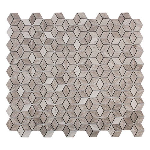 Algopix Similar Product 16 - MAYKKE 9 x 11 Warren Hexagon Mosaic