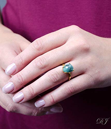 Algopix Similar Product 19 - Prong Set Stacking Ring Natural