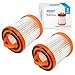 Algopix Similar Product 15 - HQRP 2Pack Dust Cup Filter Compatible