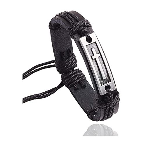 Algopix Similar Product 16 - Fusamk Fashion Cross Tag Bangle
