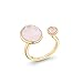 Algopix Similar Product 13 - Double Stone Simulated Rose Quartz Open