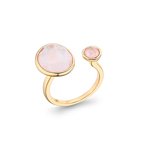 Algopix Similar Product 8 - Double Stone Simulated Rose Quartz Open
