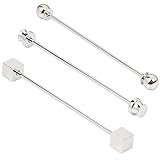 Algopix Similar Product 10 - Dannyshi 3 Pc Mens Collar Bar Pin Set
