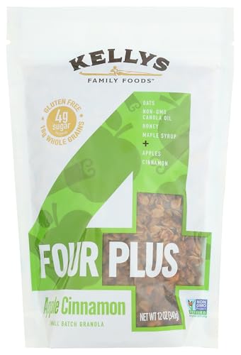 Algopix Similar Product 7 - KELLYS FOUR PLUS GRANOLA Granola Apple