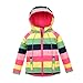 Algopix Similar Product 1 - M2C Girls Hooded Fleece Jacket Striped