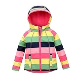 Algopix Similar Product 5 - M2C Girls Hooded Fleece Jacket Striped