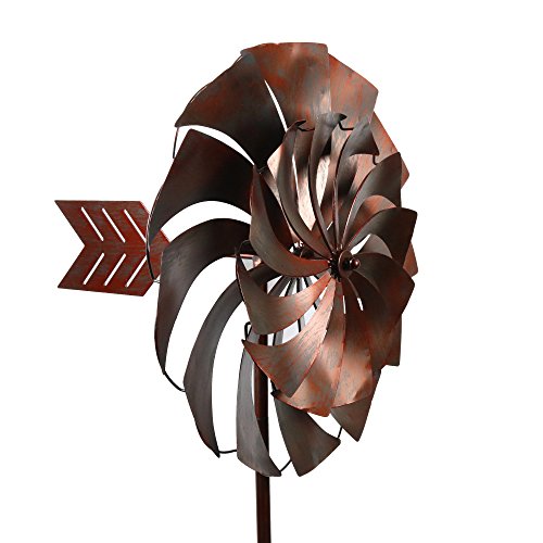 Algopix Similar Product 6 - Spinner Vane Style Kinetic Wind Garden