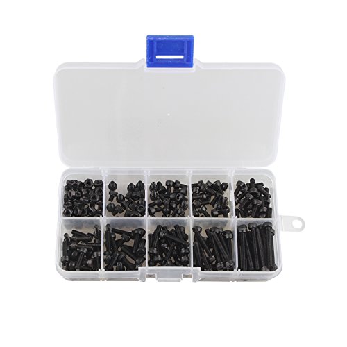 Algopix Similar Product 15 - 240pcs M3 Carbon Steel Allen bolt