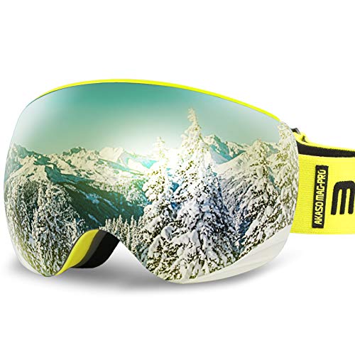 Algopix Similar Product 16 - AKASO OTG Ski Goggles Snowboard