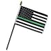 Algopix Similar Product 2 - USA Thin Green Line 4x6in Stick Flag