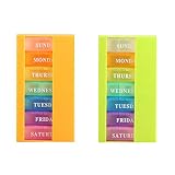 Algopix Similar Product 17 - vientiane Weekly Pill Box 2 pieces 21