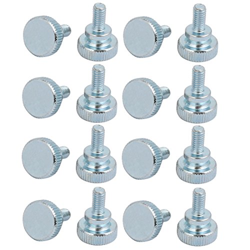 Algopix Similar Product 1 - uxcell M4x8mm Carbon Steel Flat Knurled