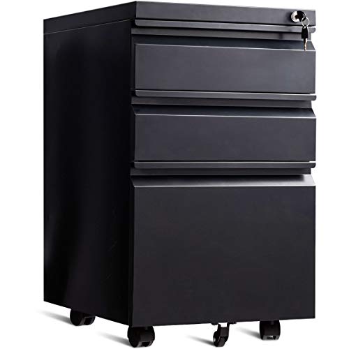 Algopix Similar Product 6 - Giantex 3Drawer Mobile File Cabinet