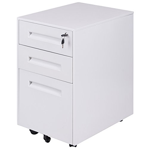 Algopix Similar Product 14 - Giantex 3Drawer Mobile File Cabinet