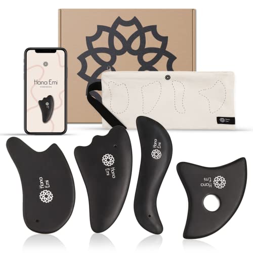 Algopix Similar Product 4 - Hana Emi Gua Sha Facial Tools Set of 4