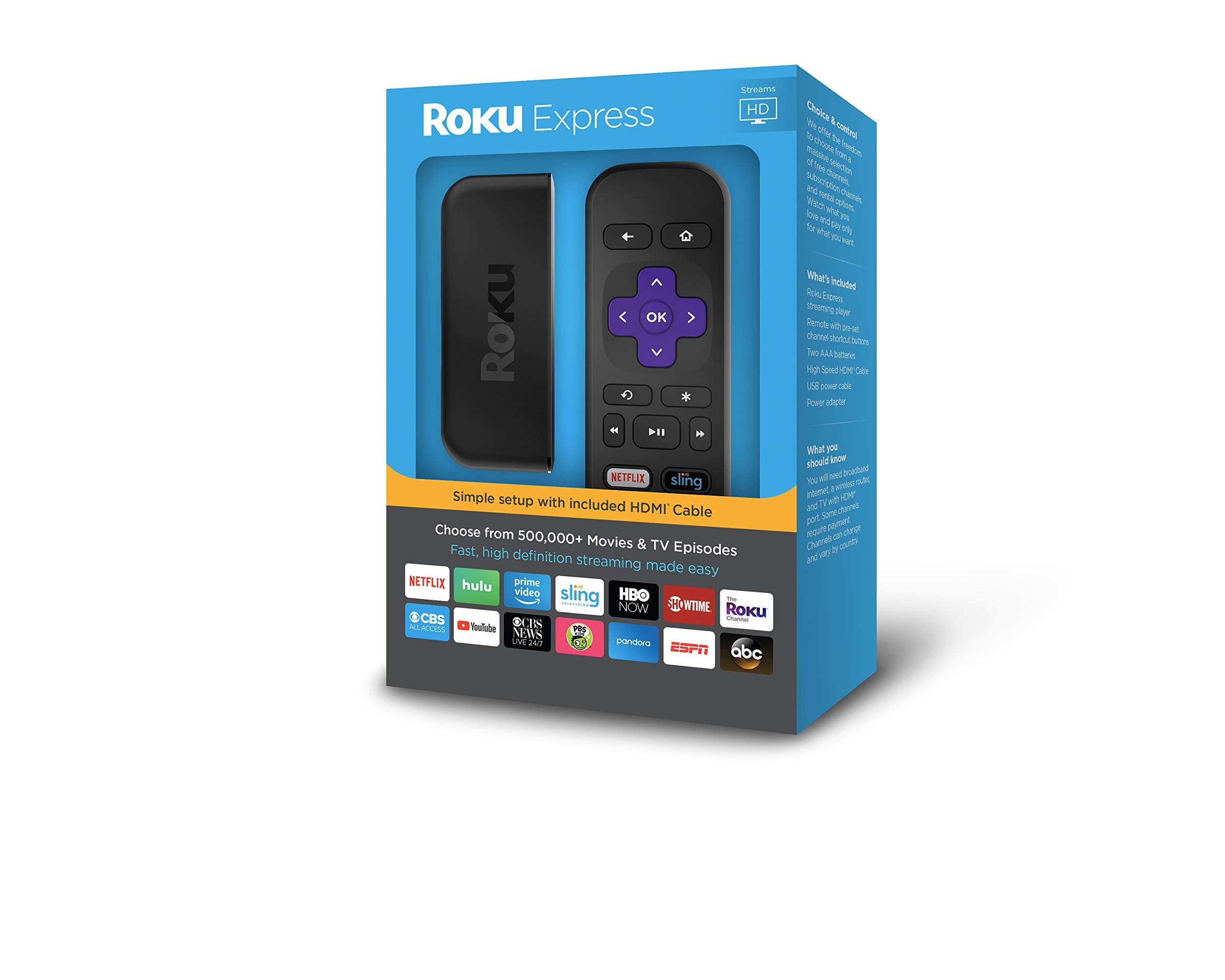 Algopix Similar Product 8 - Roku Express  Easy High Definition