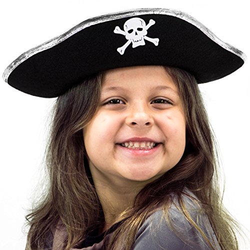 Algopix Similar Product 18 - Hard Tricorne Pirates Hat Halloween