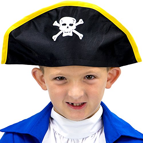 Algopix Similar Product 13 - Soft Bicorne Pirate Hat Halloween