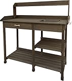 Algopix Similar Product 4 - Garden Bloom 729BL Wood Potting Bench