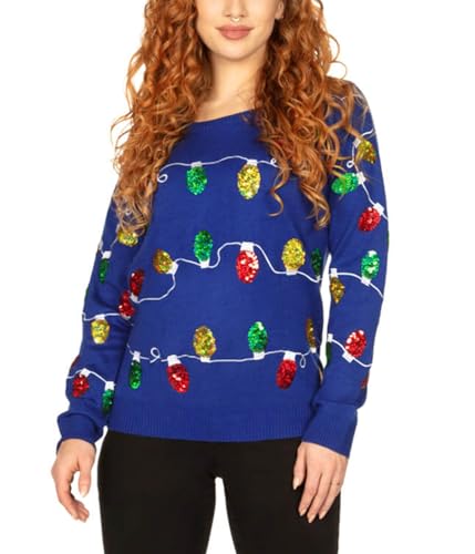 Algopix Similar Product 9 - Tipsy Elves Sequined Ugly Christmas