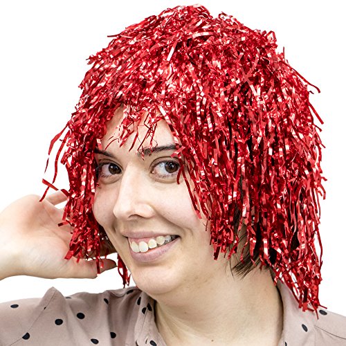 Algopix Similar Product 5 - 6Pack Glam Tinsel Party Wigs Halloween