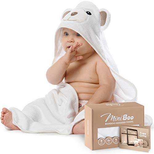 Algopix Similar Product 9 - MINIBOO Hooded Baby Towels for Newborn