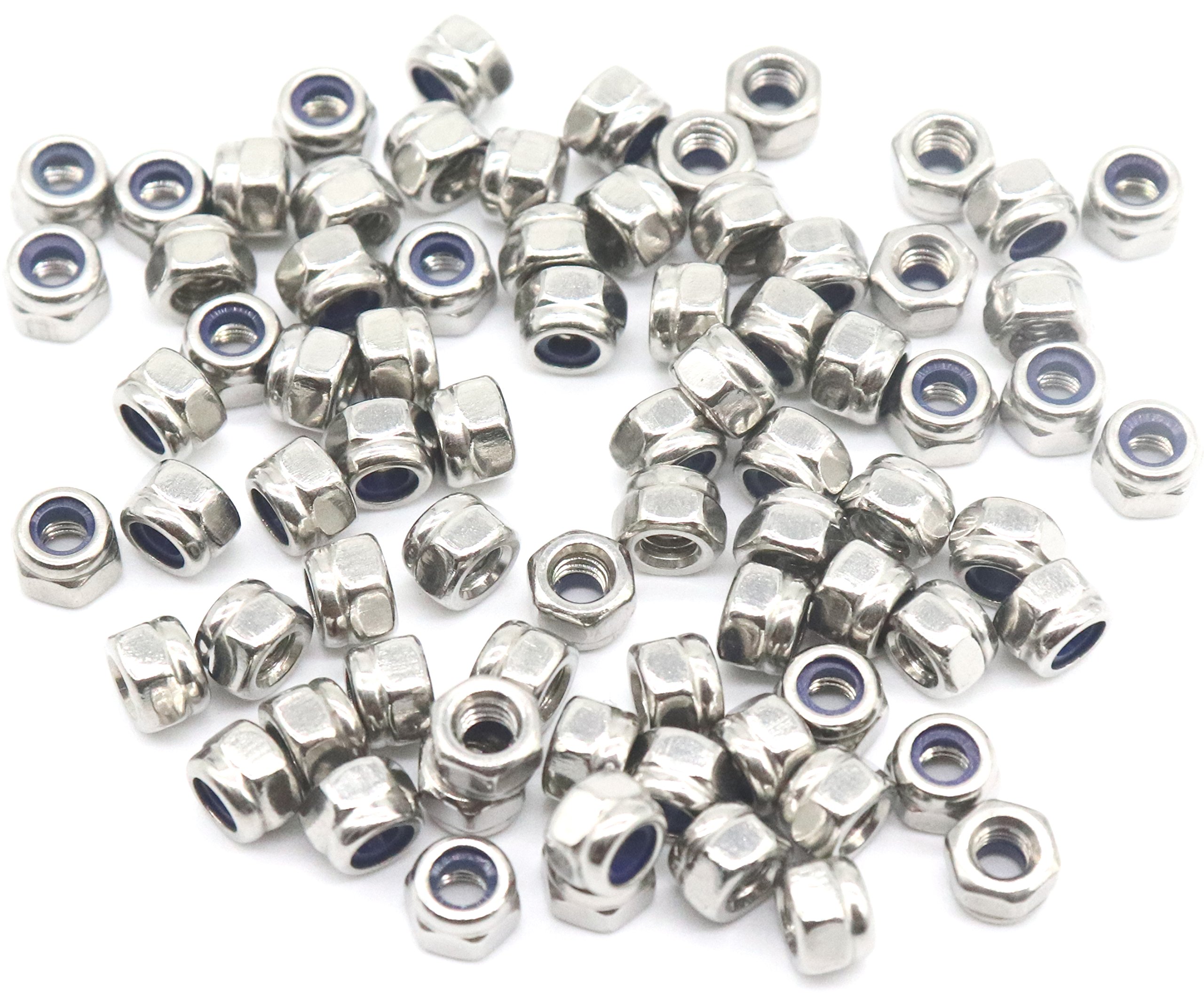 Algopix Similar Product 1 - BinifiMux 100Pcs M3 x 05mm Lock Nuts 