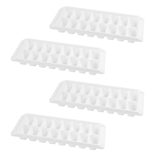 Algopix Similar Product 13 - White Ice Cube Trays Easy Release