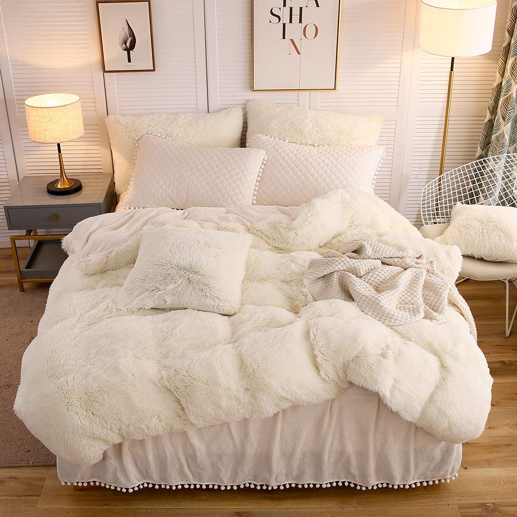 Algopix Similar Product 20 - LIFEREVO Cream Luxury Plush Shaggy